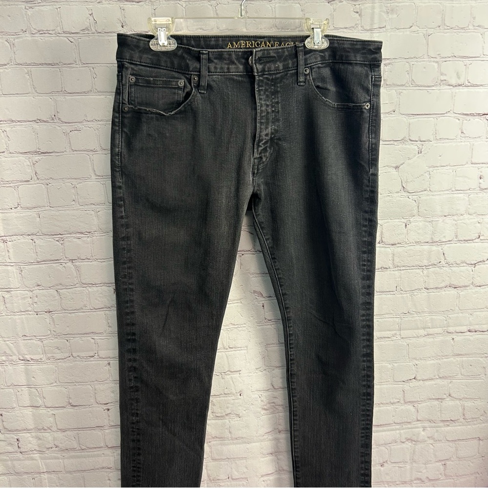 American Eagle Outfitters Extreme Flex 4 black denim slim ultimate comfort 34 - Picture 2 of 11